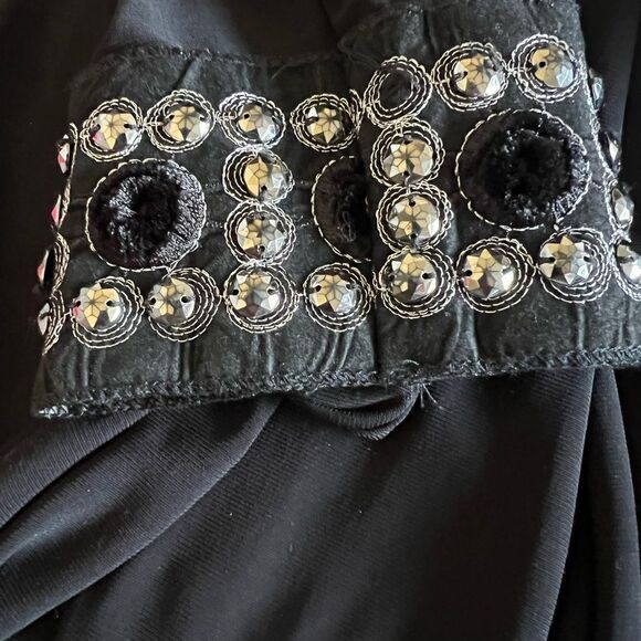 Tiana B Classic Elegant Embellished Midi shift Cocktail Dress Sz 10 - Picture 10 of 10